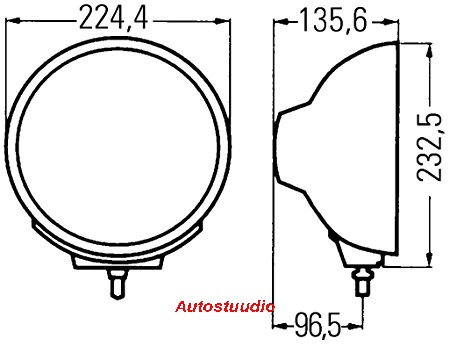 HELLA Luminator Xenon punkt-kaugtule element D2S ref 37,5
